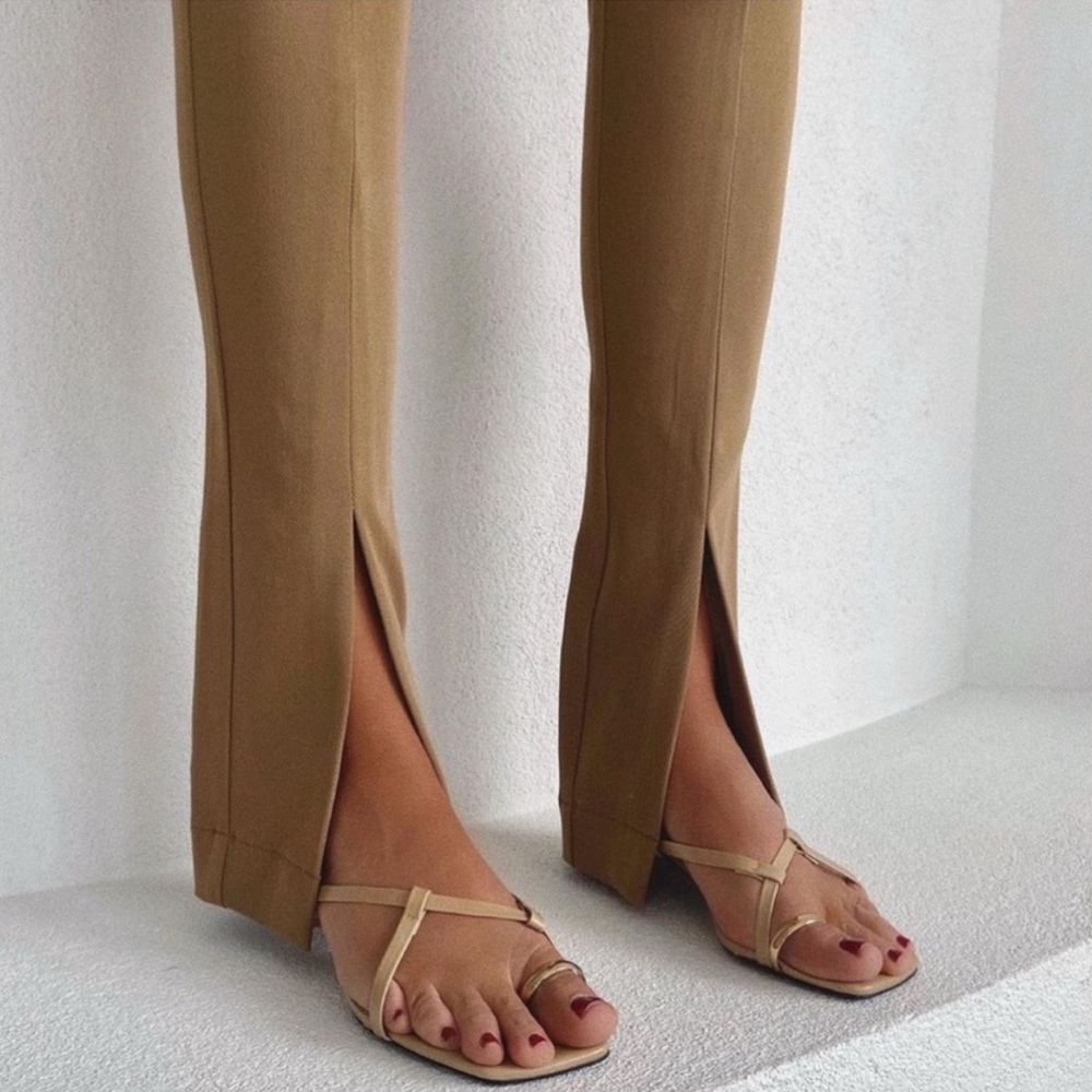 BNWT Danielle Bernstein Split Front Pants - Picture 3 of 6